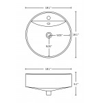 18.1-in. W Bathroom Vessel Sink Set_AI-26406