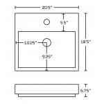 20.5-in. W Bathroom Vessel Sink Set_AI-22407