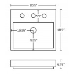20.5-in. W Bathroom Vessel Sink Set_AI-22422