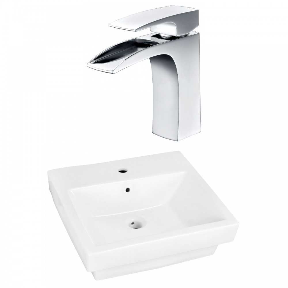 19-in. W Bathroom Vessel Sink Set_AI-22445