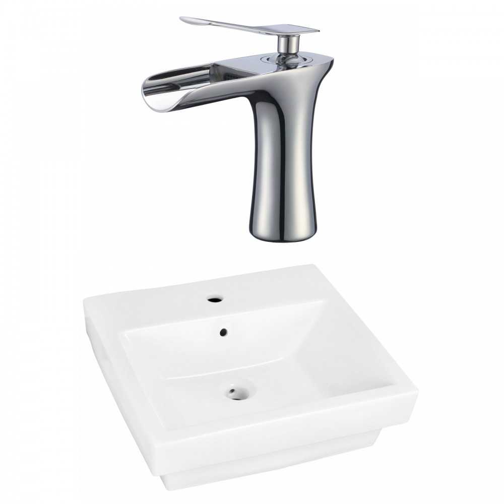 19-in. W Bathroom Vessel Sink Set_AI-22448