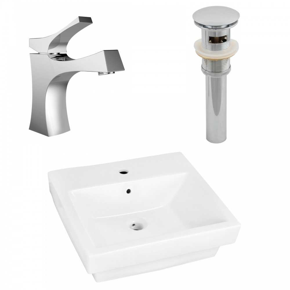 19-in. W Bathroom Vessel Sink Set_AI-26443