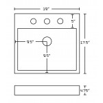 19-in. W Bathroom Vessel Sink Set_AI-22451