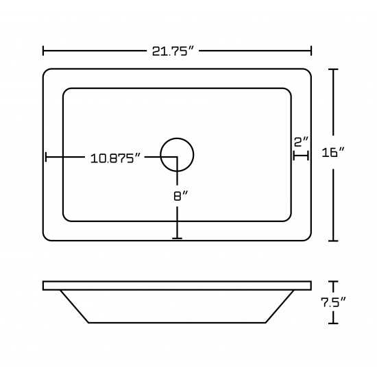 21.75-in. W Bathroom Vessel Sink Set_AI-22478