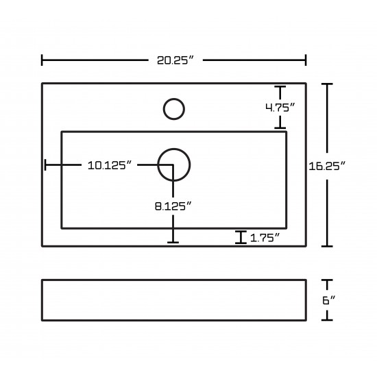 20.25-in. W Bathroom Vessel Sink Set_AI-26483