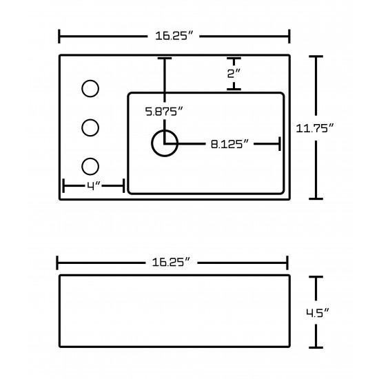16.25-in. W Bathroom Vessel Sink Set_AI-26546