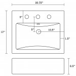 20.75-in. W Bathroom Vessel Sink Set_AI-26598