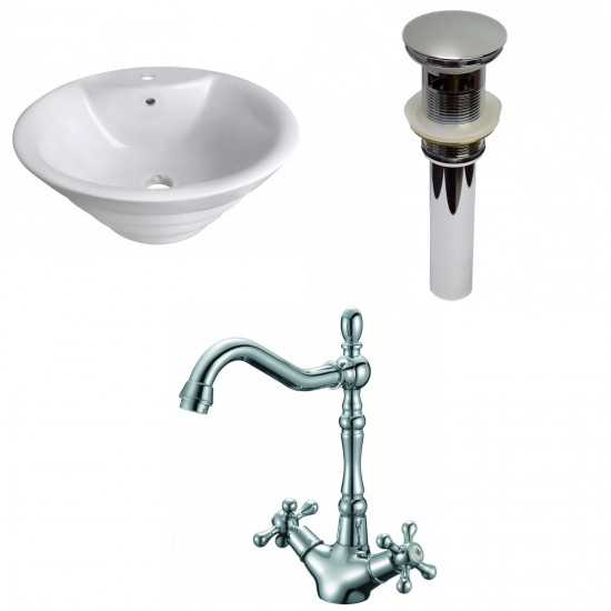 19.25-in. W Bathroom Vessel Sink Set_AI-30057