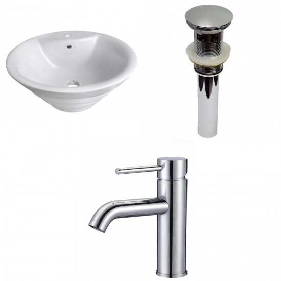 19.25-in. W Bathroom Vessel Sink Set_AI-30060