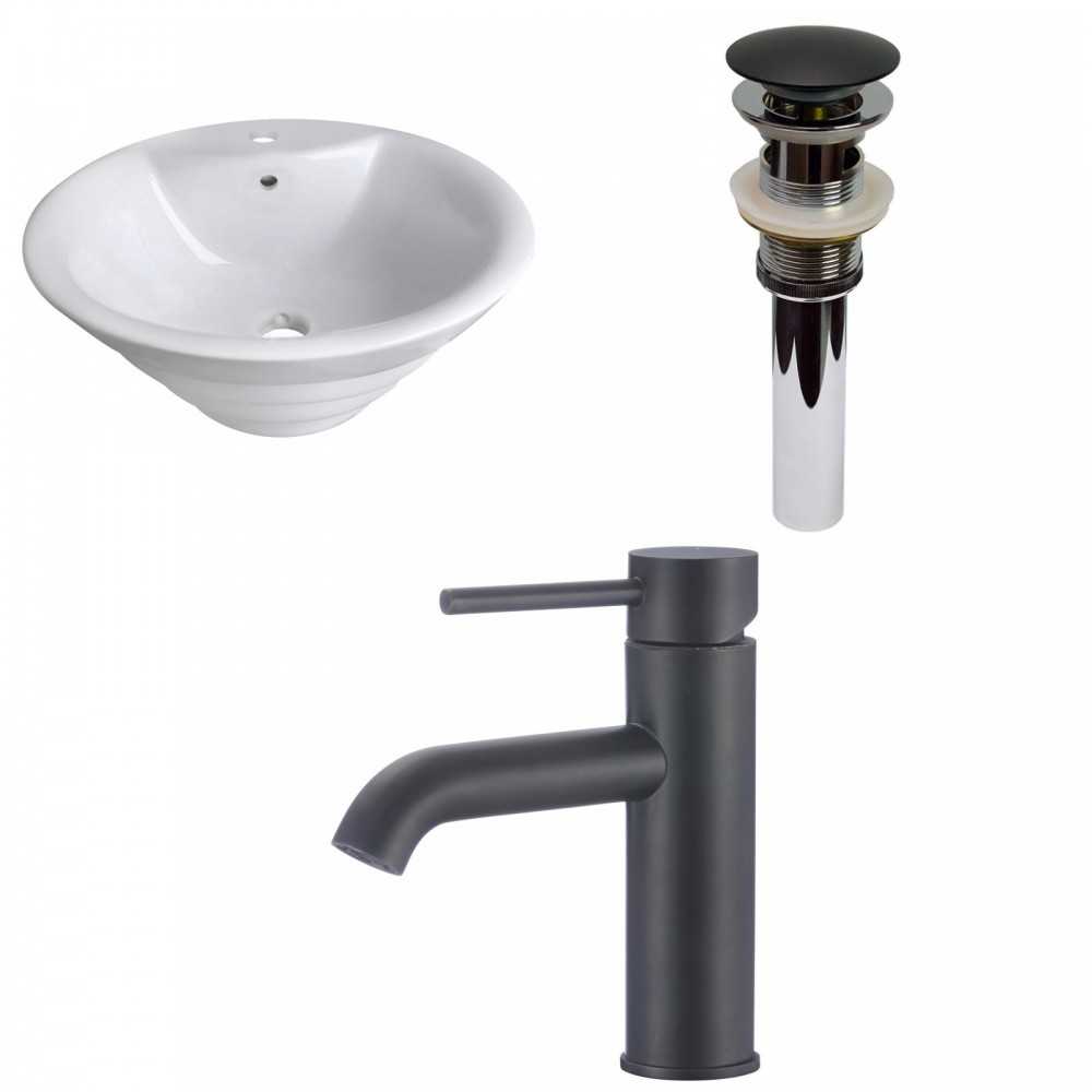 19.25-in. W Bathroom Vessel Sink Set_AI-30062