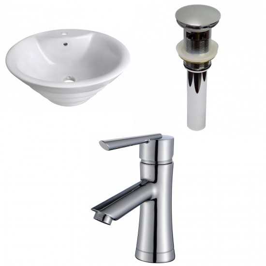 19.25-in. W Bathroom Vessel Sink Set_AI-30063