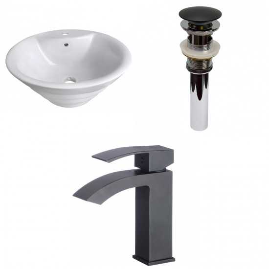 19.25-in. W Bathroom Vessel Sink Set_AI-30066