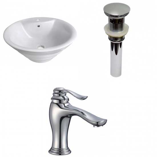 19.25-in. W Bathroom Vessel Sink Set_AI-30067