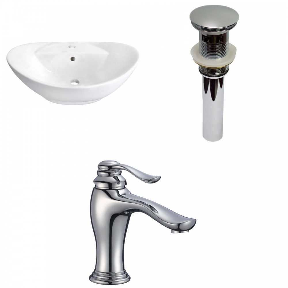 23-in. W Bathroom Vessel Sink Set_AI-30151