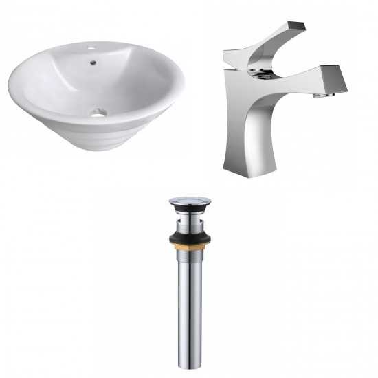 19.25-in. W Bathroom Vessel Sink Set_AI-33724