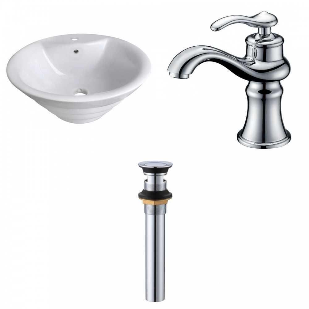 19.25-in. W Bathroom Vessel Sink Set_AI-33725