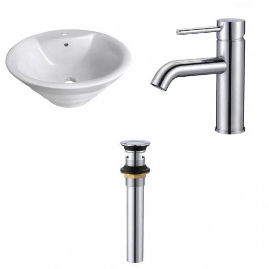 19.25-in. W Bathroom Vessel Sink Set_AI-33732