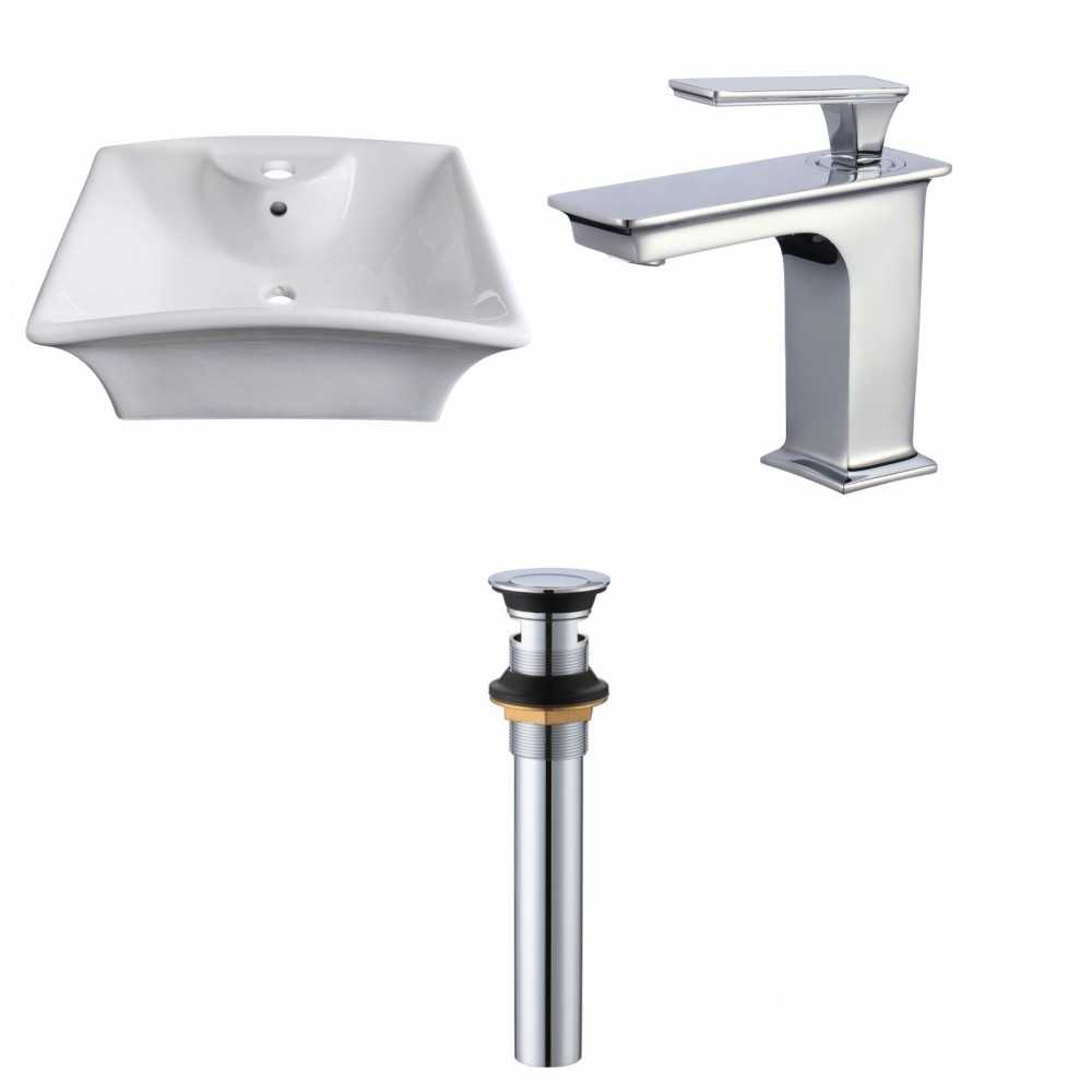 19.5-in. W Bathroom Vessel Sink Set_AI-33743