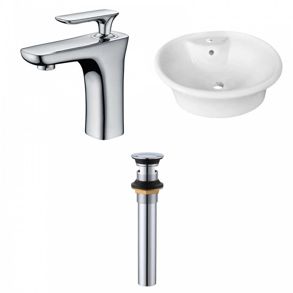 19-in. W Bathroom Vessel Sink Set_AI-34341