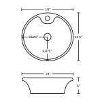 19-in. W Bathroom Vessel Sink Set_AI-34344