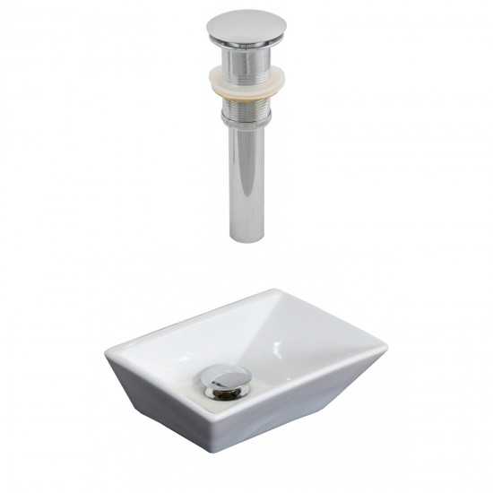 12-in. W Bathroom Vessel Sink Set_AI-14900