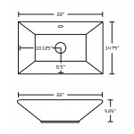 22-in. W Bathroom Vessel Sink Set_AI-14903