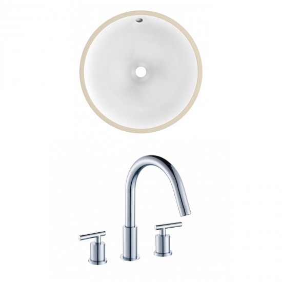 16.5-in. W Bathroom Undermount Sink Set_AI-22754