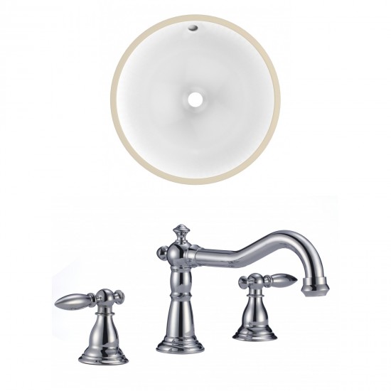 15.25-in. W Bathroom Undermount Sink Set_AI-22841