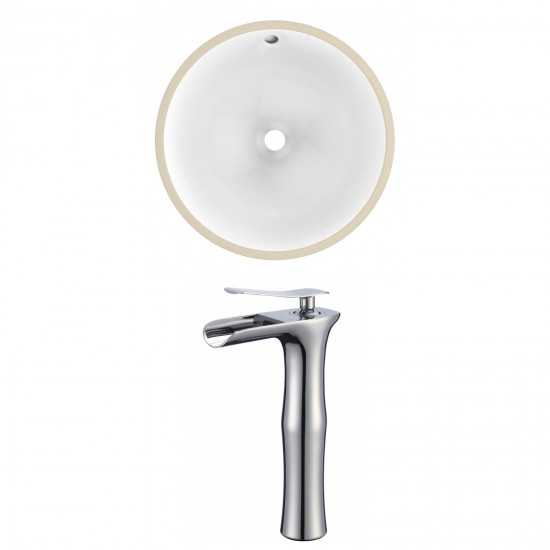 15.25-in. W Bathroom Undermount Sink Set_AI-22844