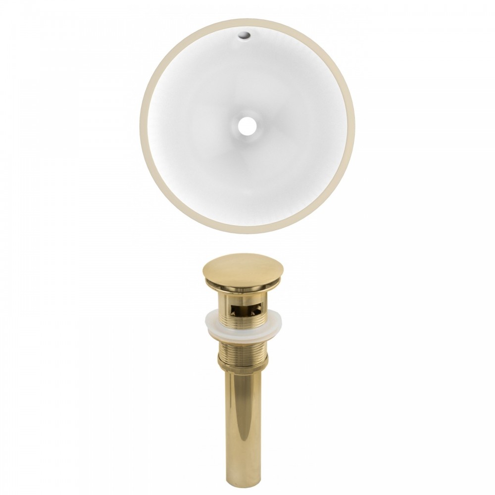 15.25-in. W Bathroom Undermount Sink Set_AI-24816