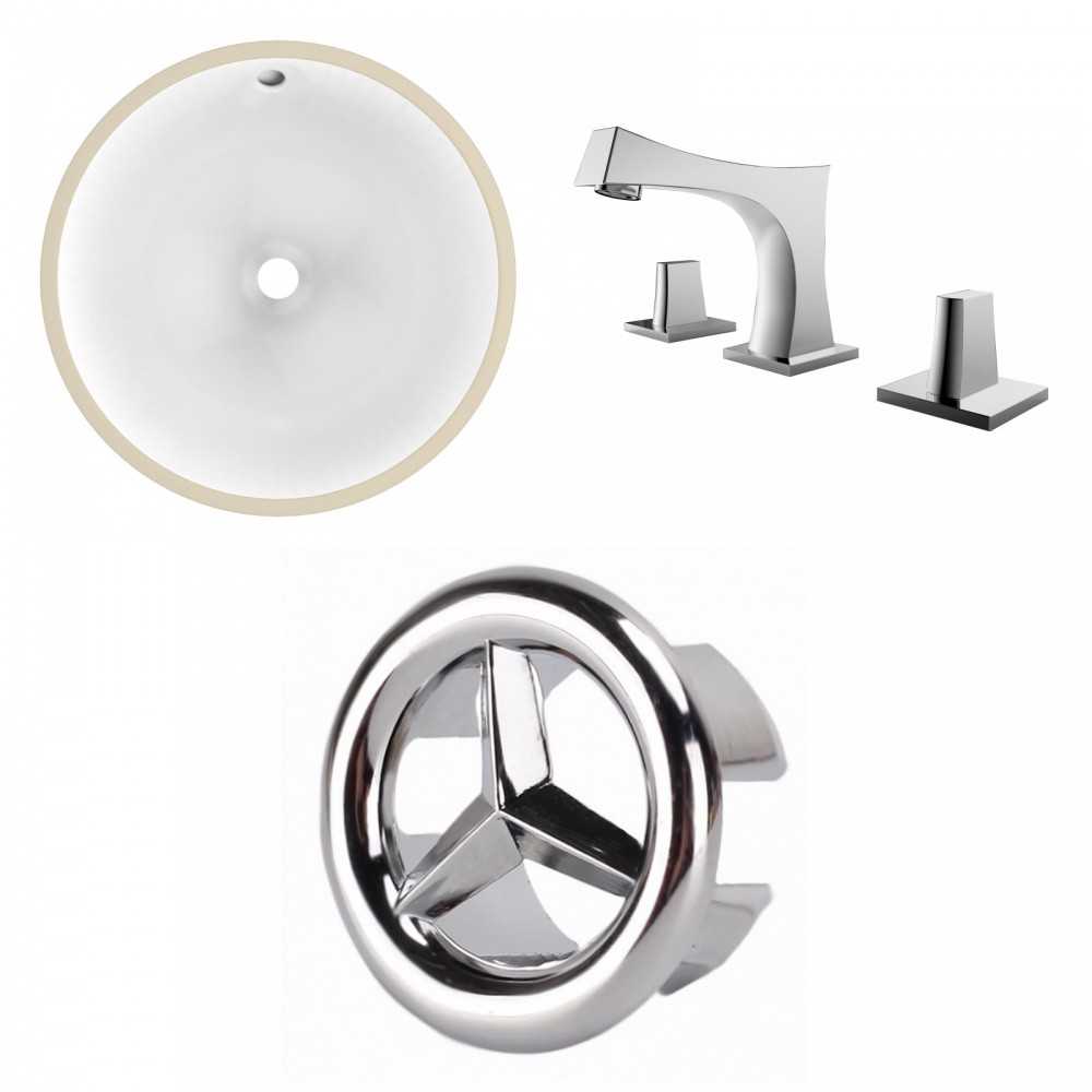 15.25-in. W Bathroom Undermount Sink Set_AI-26744