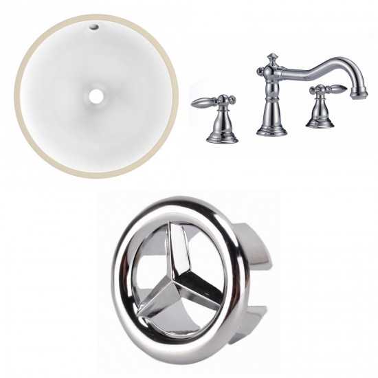 15.25-in. W Bathroom Undermount Sink Set_AI-26755