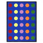 Lots of Dots 5'4" x 7'8" area rug in color Multi