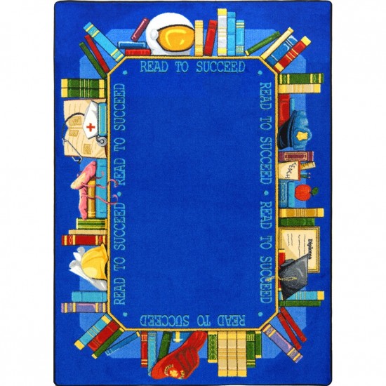 Read to Succeed 3'10" x 5'4" area rug in color Multi