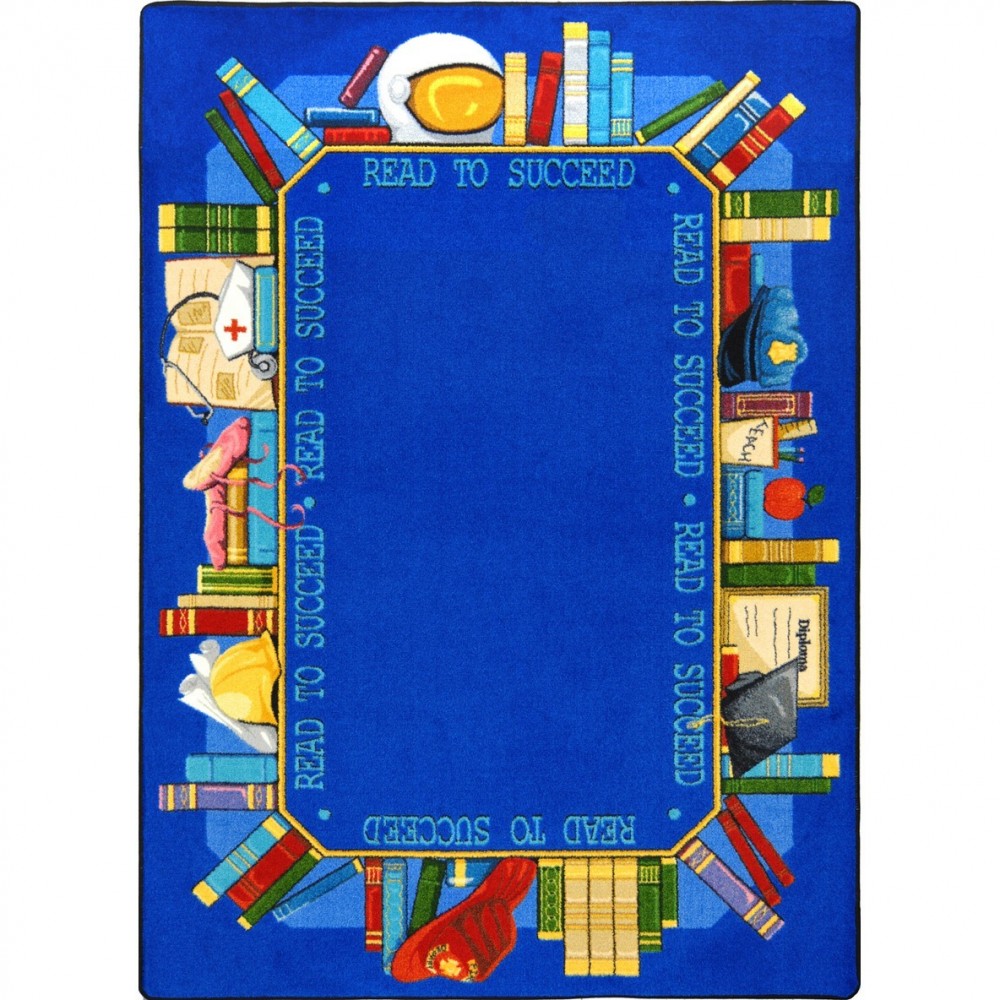 Read to Succeed 5'4" x 7'8" area rug in color Multi