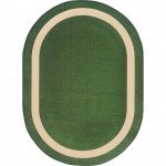 Portrait 5'4" x 7'8" Oval area rug in color Greenfield