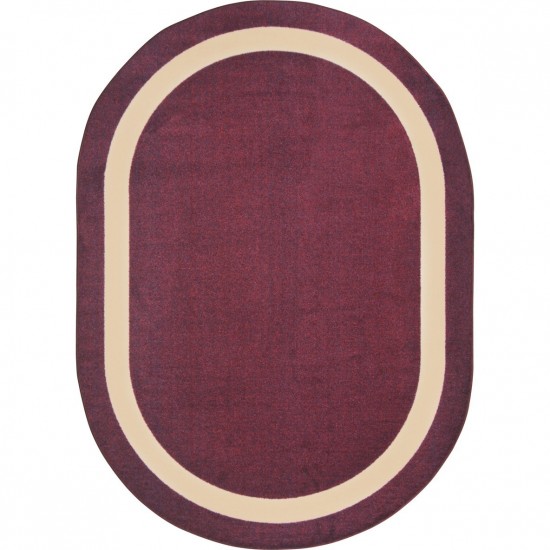 Portrait 5'4" x 7'8" Oval area rug in color Heather