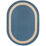 Portrait 5'4" x 7'8" Oval area rug in color Seaside