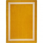 Portrait 7'8" x 10'9" area rug in color Goldenrod