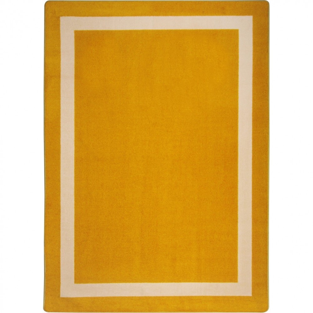 Portrait 7'8" x 10'9" area rug in color Goldenrod