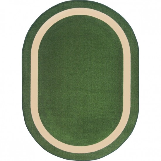 Portrait 7'8" x 10'9" Oval area rug in color Greenfield