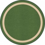 Portrait 7'7" Round area rug in color Greenfield