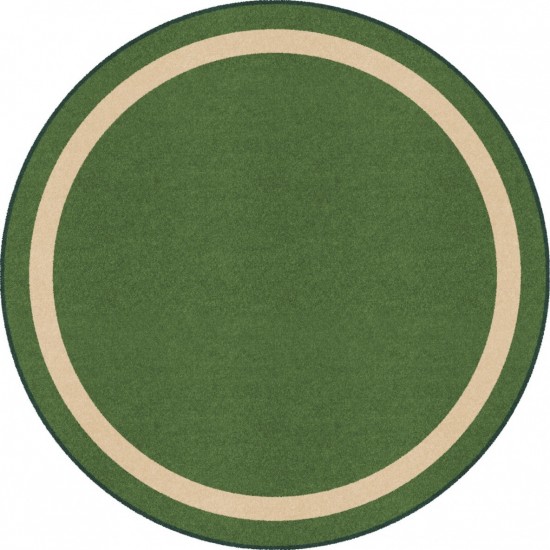 Portrait 7'7" Round area rug in color Greenfield