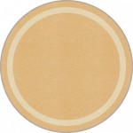 Portrait 7'7" Round area rug in color Sandstone