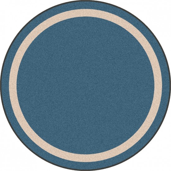 Portrait 7'7" Round area rug in color Seaside