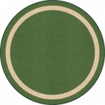 Portrait 5'4" Round area rug in color Greenfield