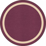 Portrait 5'4" Round area rug in color Heather