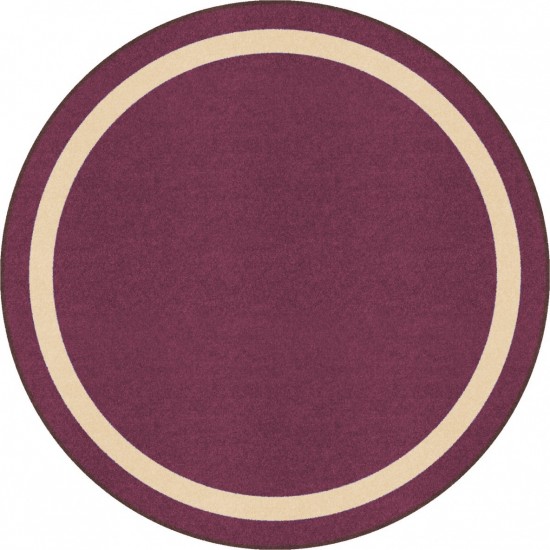 Portrait 5'4" Round area rug in color Heather