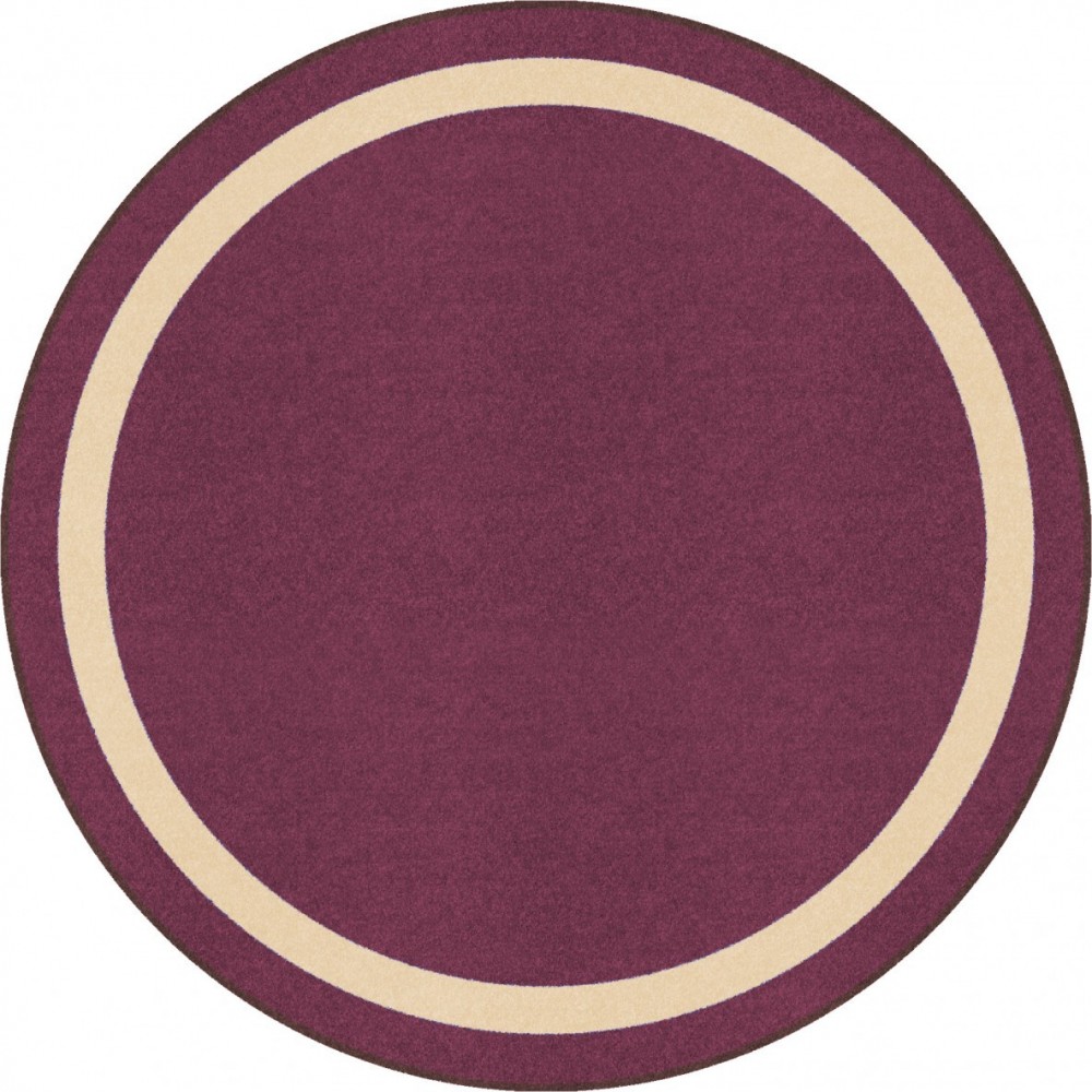 Portrait 5'4" Round area rug in color Heather