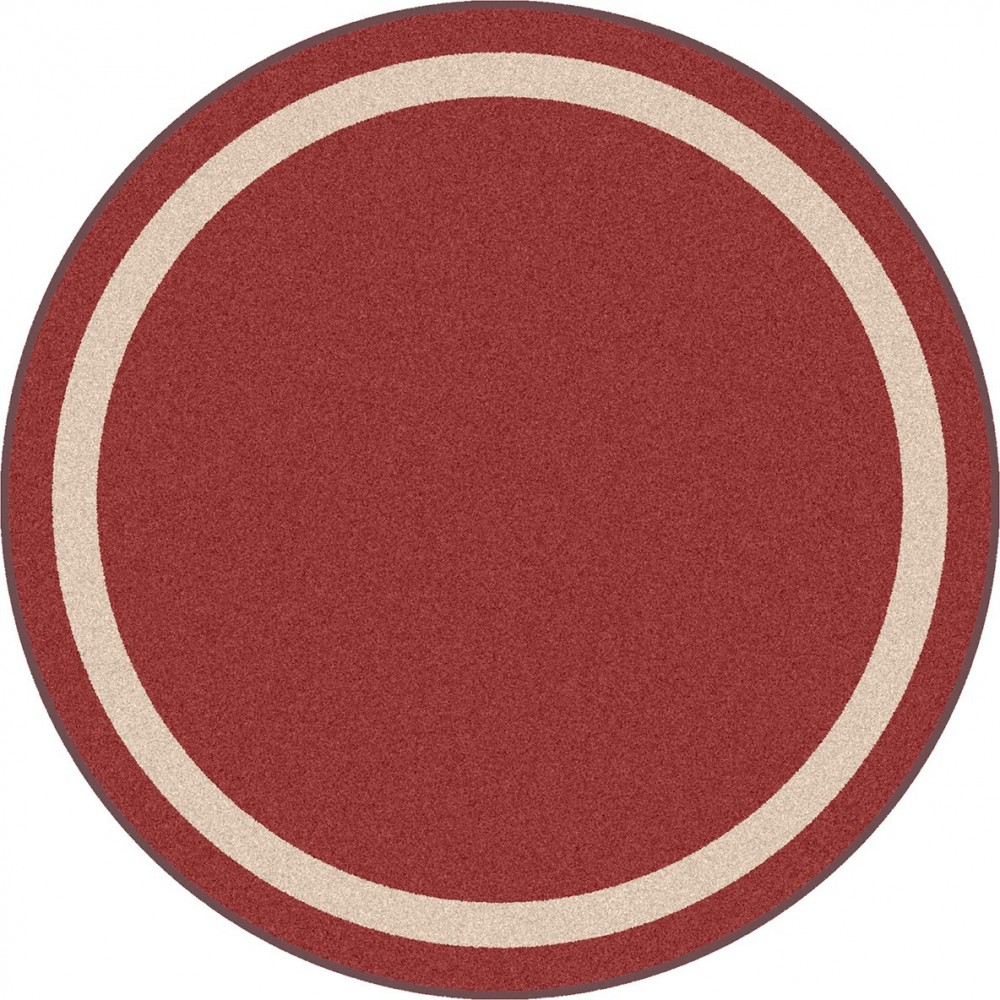 Portrait 13'2" Round area rug in color Wine